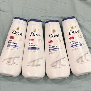 4 Dove Body Wash Deep Moisture